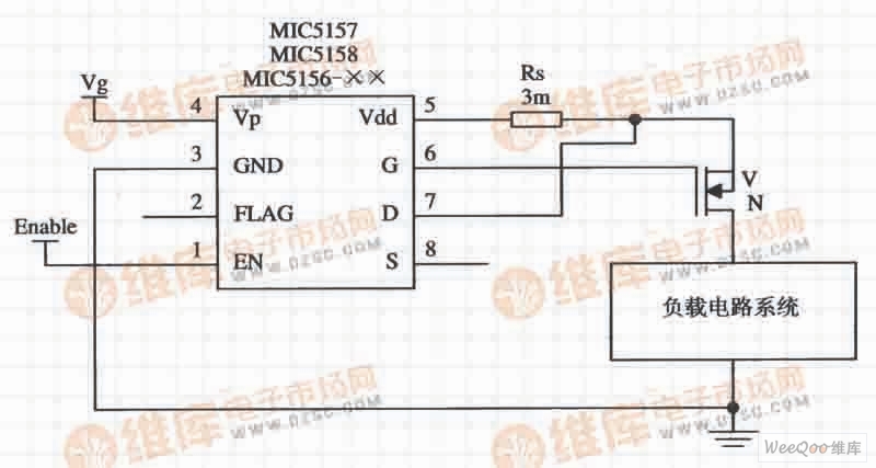 MIC5156-××组成的上升沿触发的大电流开关电路原理与设计