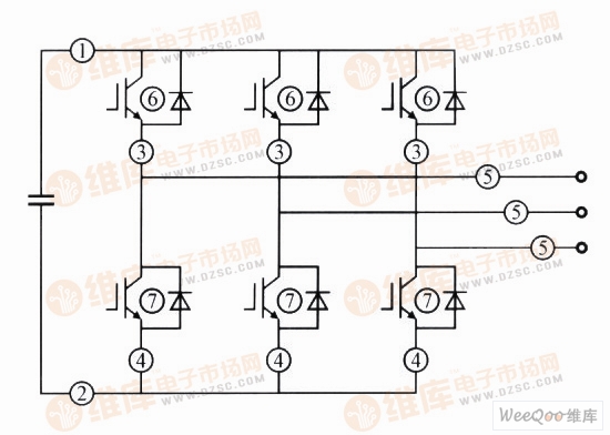 变压型逆变器（VSI）及其故障电流的检测点电路图