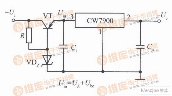 由CW7900构成的高输入电压集成稳压电源电路之二