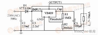 由VB409组成的电源电路图