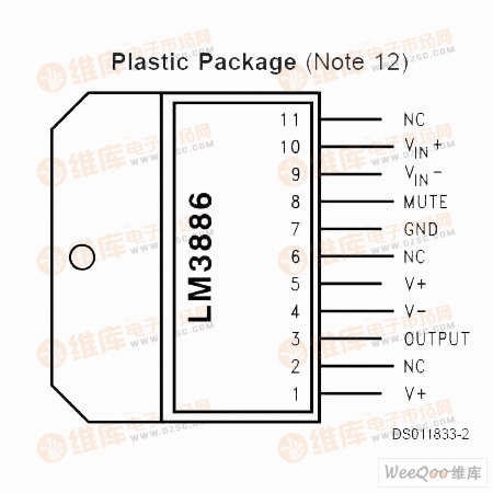 LM3886功放集成电路图