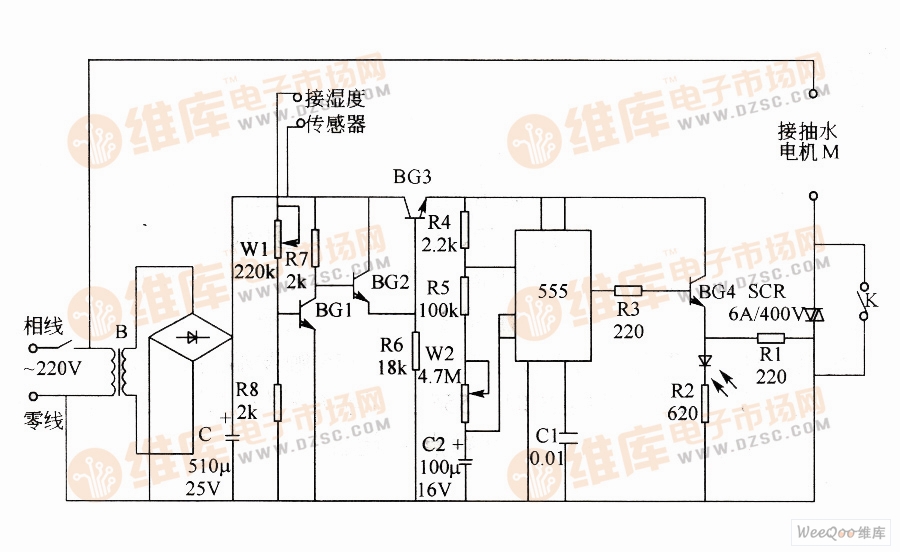 自动定时控制电路图