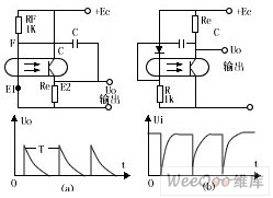 光电耦合器组成的脉冲电路原理及应用电路图