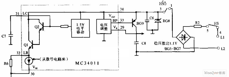 MC34011稳压电路图