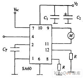 SA60驱动直流电动机的电路图
