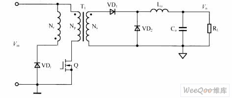 单端正激DC／DC变换器电路图
