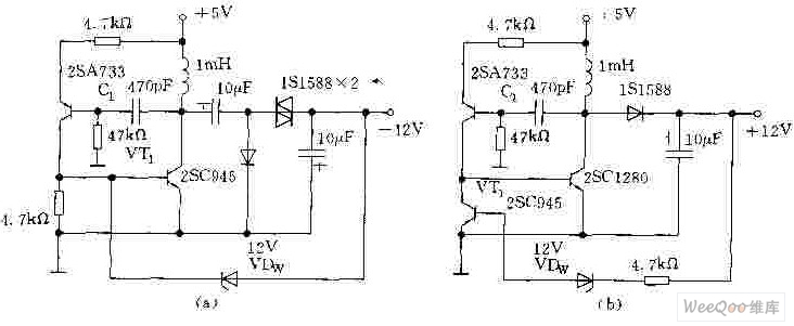 采用晶体管DC/DC变换器电路图