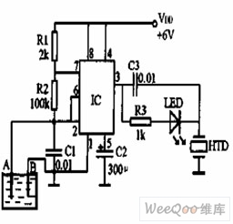 监视水位装置电路