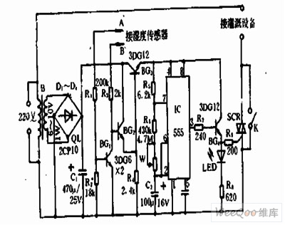 间歇自动灌溉控制器电路