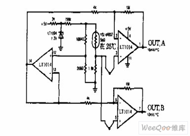 热电偶温度放大电路