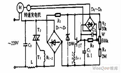 由双向可控硅与单结晶管组成的控制电路