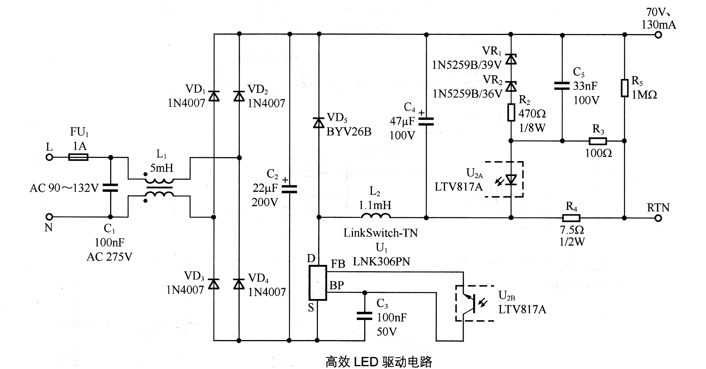 Lnk304gn даташит на русском схема включения