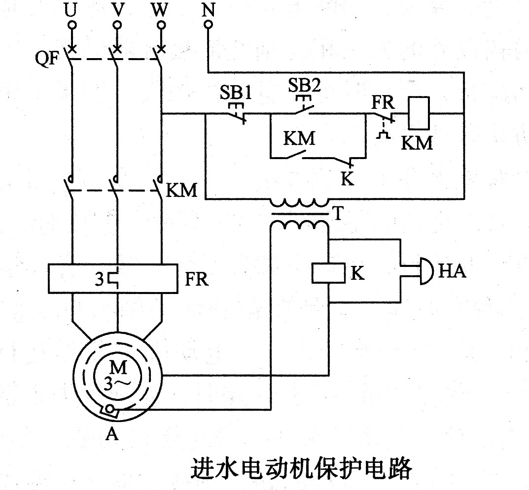 进水电动机保护电路