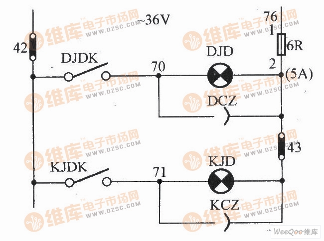 JKH1-771A电梯照明电路图