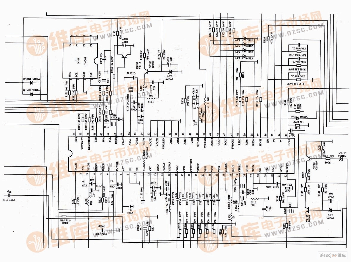 康佳VC3802A超级芯片电路图