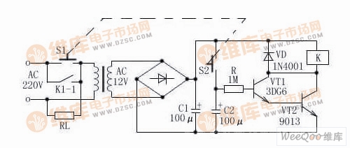 七分钟延时电路