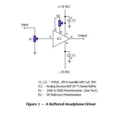 BUF-03制作单运放缓冲耳机放大器电路