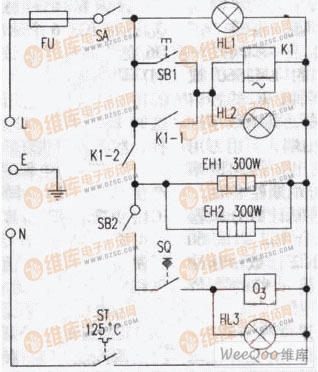 康宝ZTP80A-1型消毒柜电路