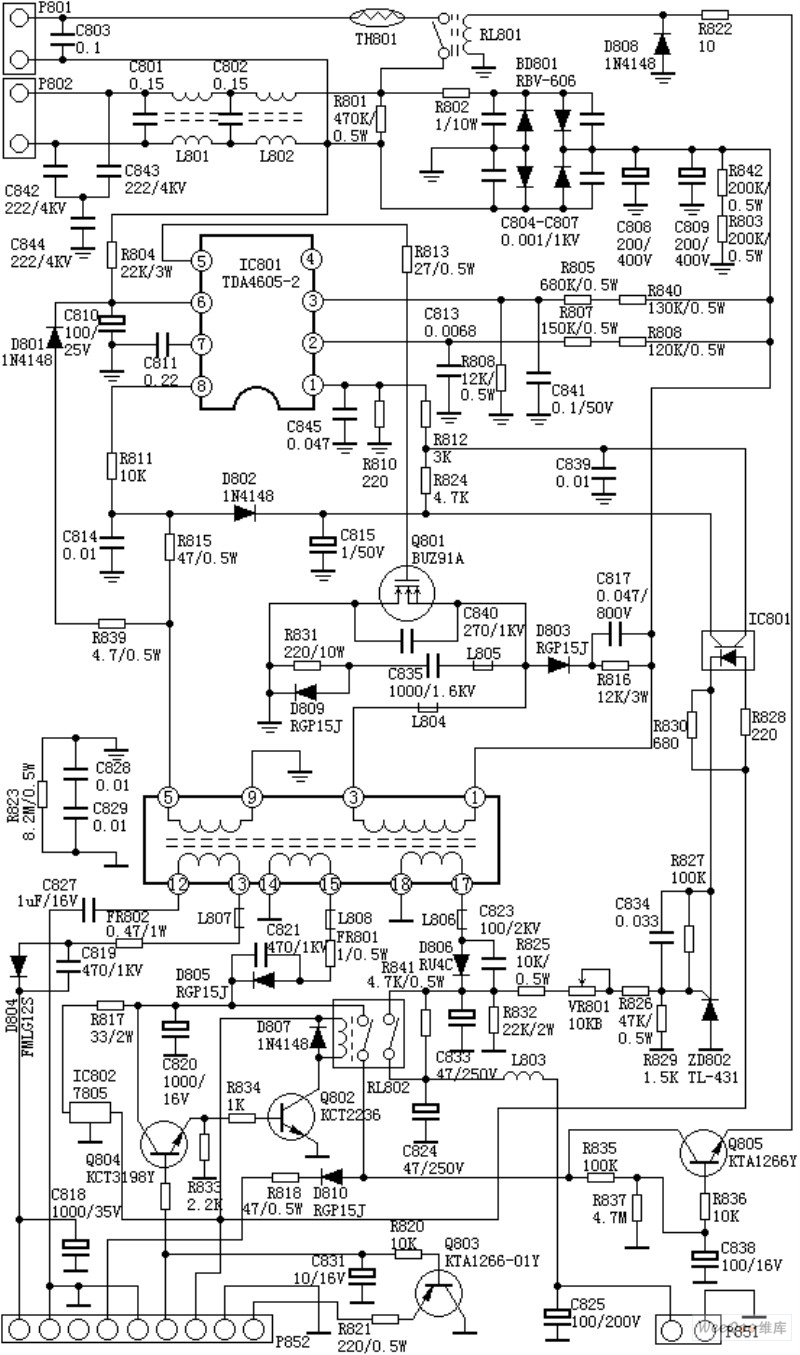 电源块6834电路图图片