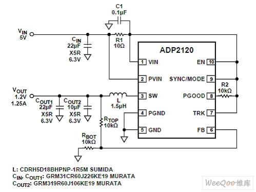 ADP21209典型应用电路