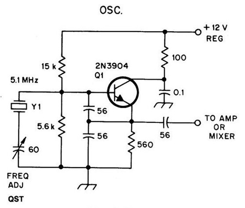 一款晶控本机振荡器电路图