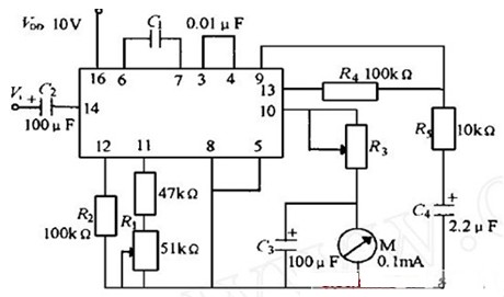 微功耗器件的频率计电路图