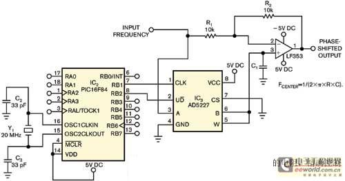 微控制器控制模拟移相器设计电路