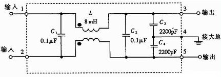 电磁干扰滤波器的原理电路