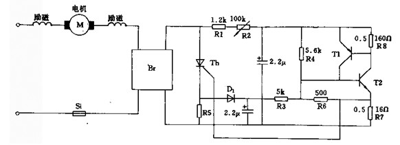 电动机的全波转速控制电路