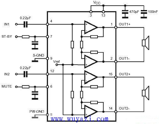 单稳式超声波接收器的原理电路图