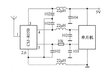 单片机控制CSJ-R05B的电路