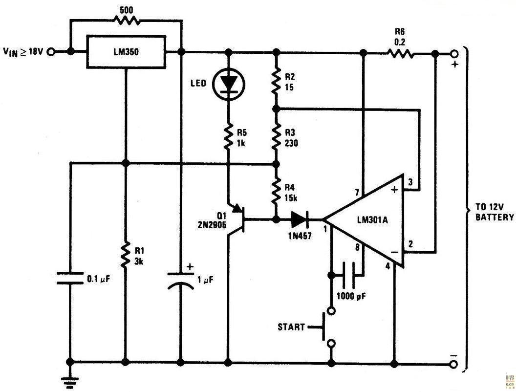 12V电压充电器电路图
