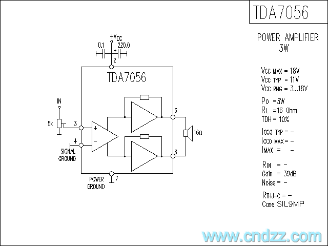 Tda7056 схема включения