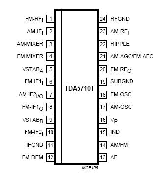 Tea5713 приемник схема
