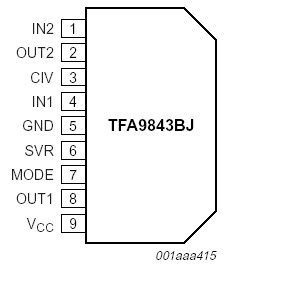 Tfa9843j схема подключения