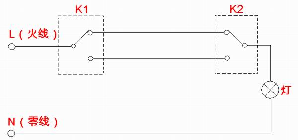 双控开关的原理图