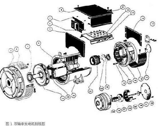 同步发电机的结构图