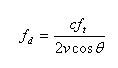 多普勒超声流量计原理公式