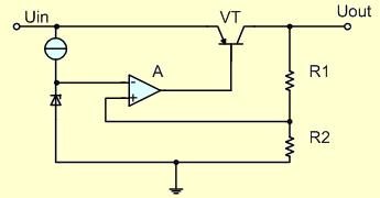 低压差线性稳压器基本电路