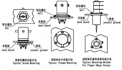 高压真空继电器的安装