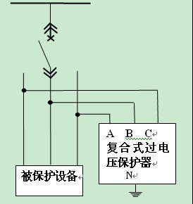 ENR- FGB型复合式过电压保护器通用接线图