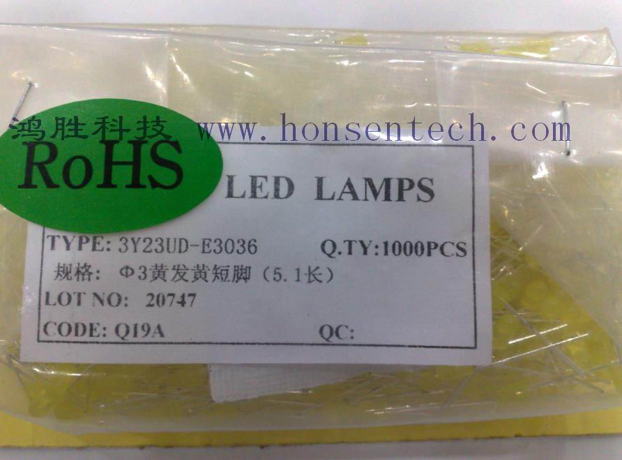 插件LED(发光二极管) 黄色LED
