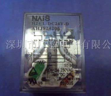 供应HJ4-L-DC24V-D中间继电器(带二极管·带LED显示)