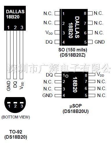 供应数字温度传感器DS18B20