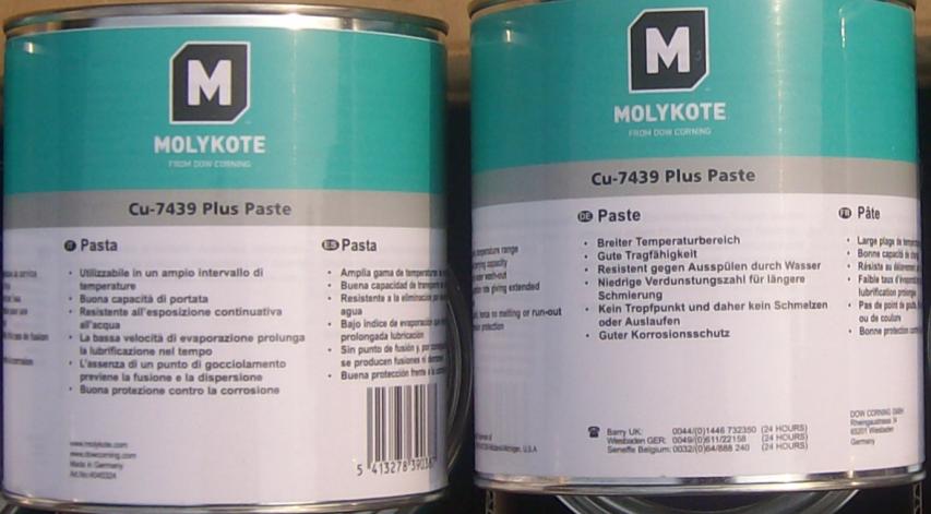 Ӧ Molykote Cu 7439 Plus(spray)