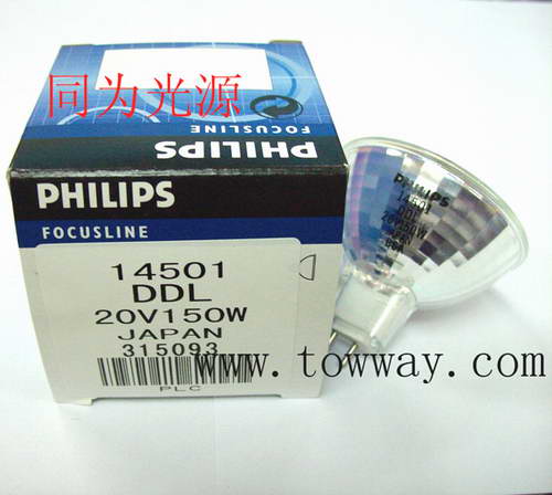 供应PHILIPS 20V 150W 14501 DDL 光学仪器灯泡（灯杯