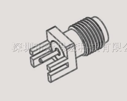 供应SMA母座边卡开槽1.0