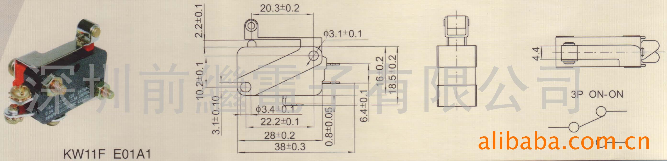 供应KW11F E01A1系列微动开关(图)