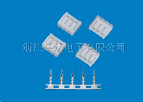 SCN2.5mm电子连接器 3位胶壳及配套端子 180度PCB焊接