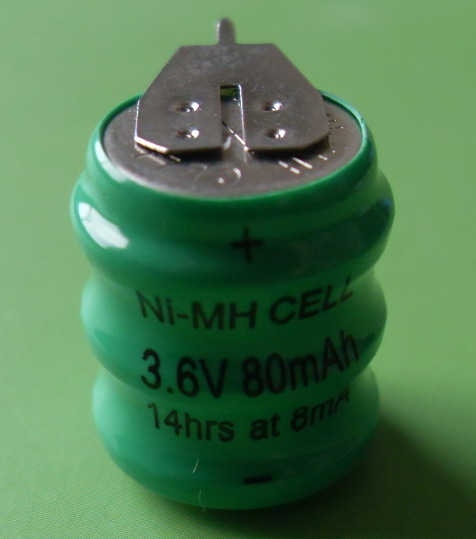 供应80mAh  3.6V镍氢电池